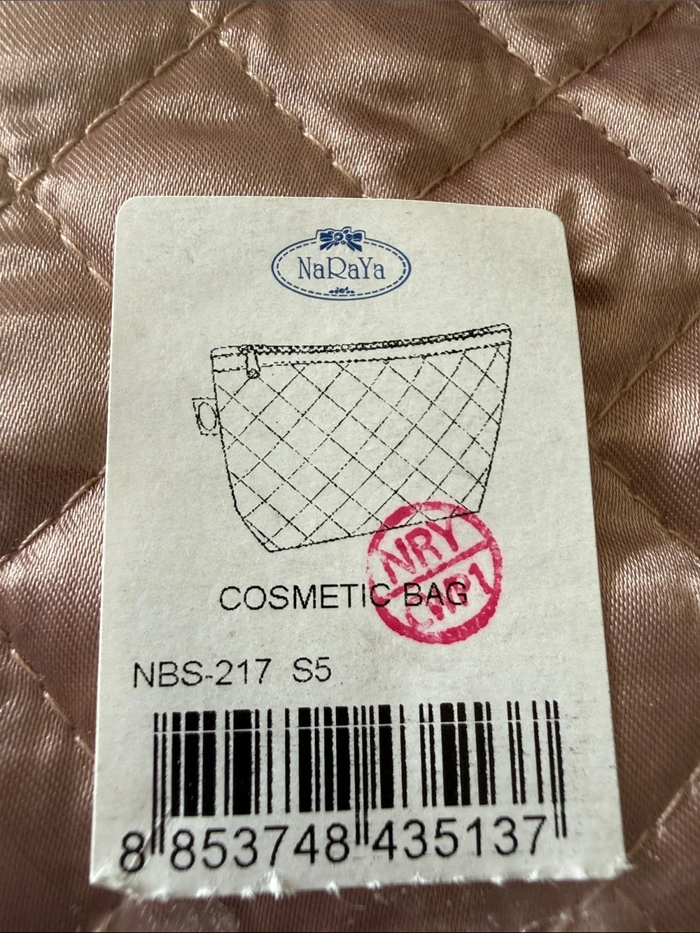Quilted Cosmetic Pouch Set (3) - Black, Blush Pink, Navy Blue